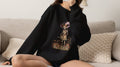 black skeleton crewneck